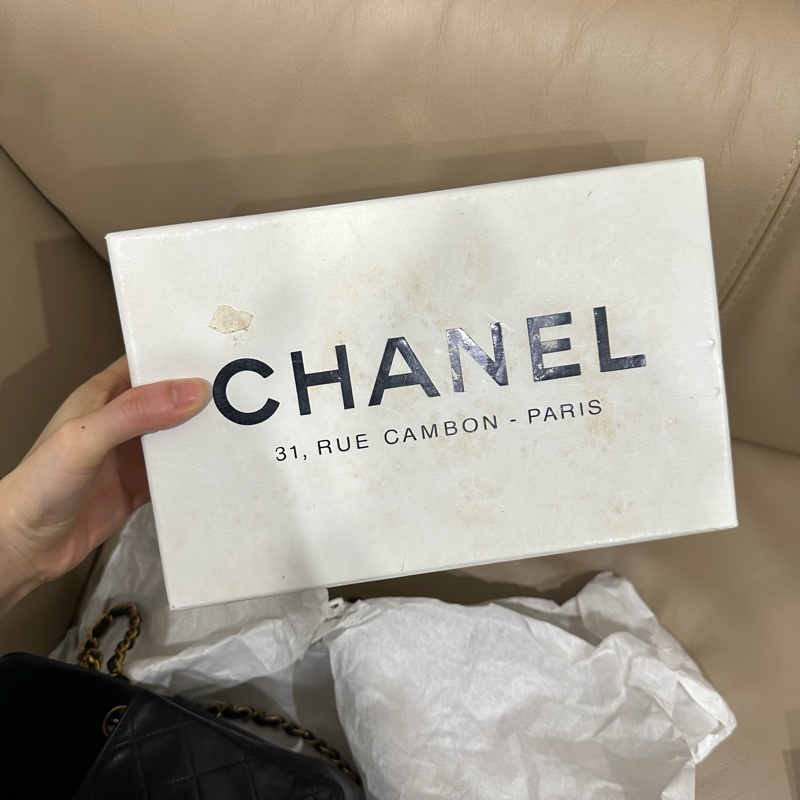 超美❤️ 香奈兒 #黑金 #vintage 24k金 #方胖子 #CF 17公分-88