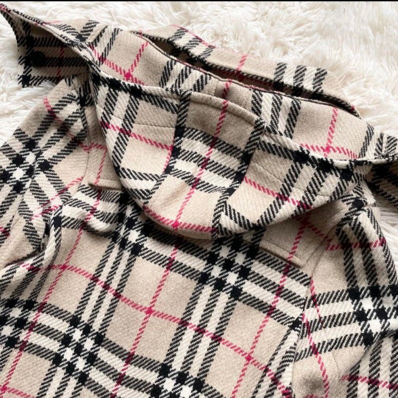 女40/日本特優二手/Burberry London羔羊毛大衣-6