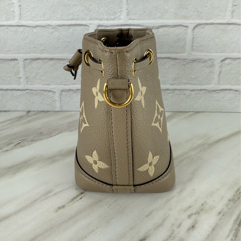LOUIS VUITTON 路易威登 LV Nano Noé 經典花紋 小水桶包 大象灰 斑鳩灰-12