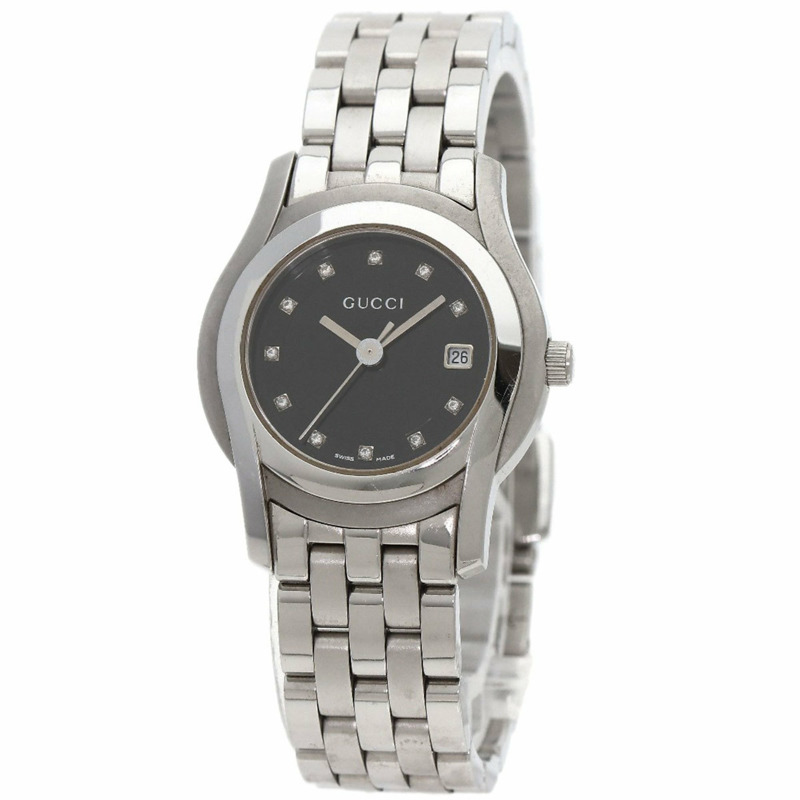Gucci 5500L 11P 鑽石 手錶 不鏽鋼 SS 女士腕錶 GUCCI-10
