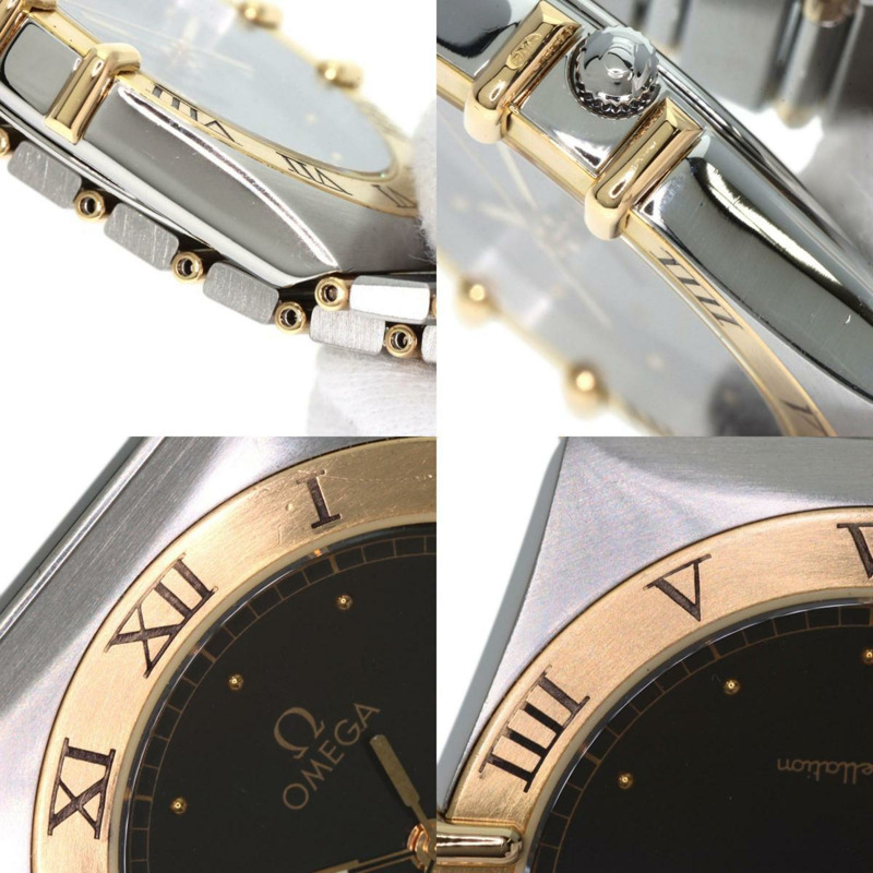 歐米茄星座系列腕錶 不鏽鋼 SS x K18黃金 男士-6