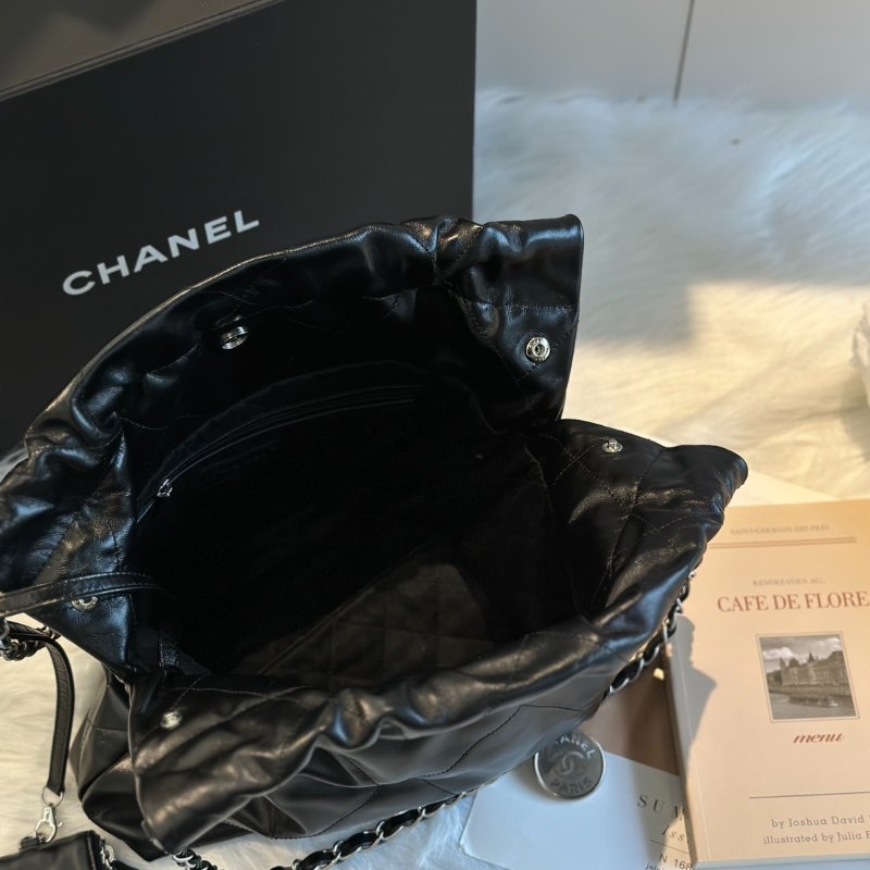 CHANEL 22 Bag - 小號黑銀-6