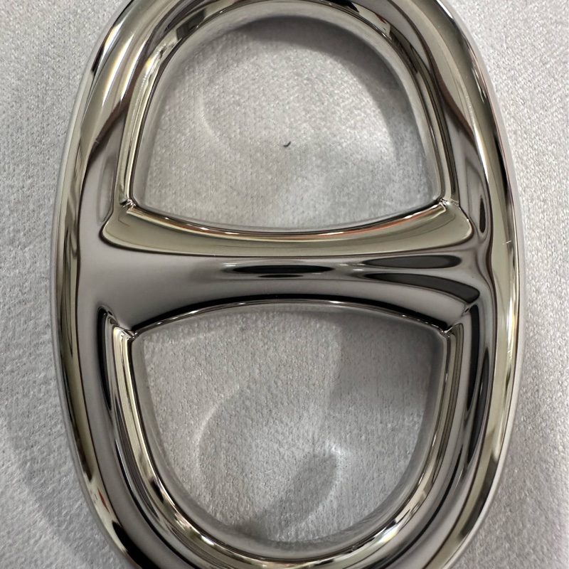 Hermes豬鼻絲巾扣環 銀 Chaine d'Ancre 90絲巾扣-3