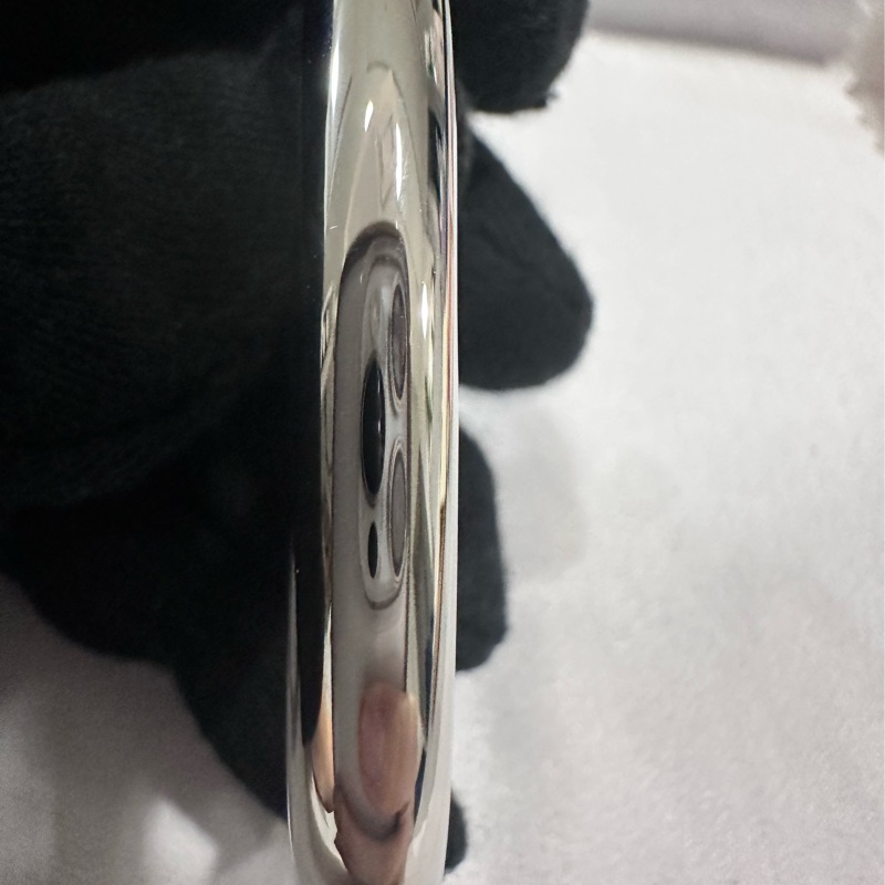 Hermes豬鼻絲巾扣環 銀 Chaine d'Ancre 90絲巾扣-5