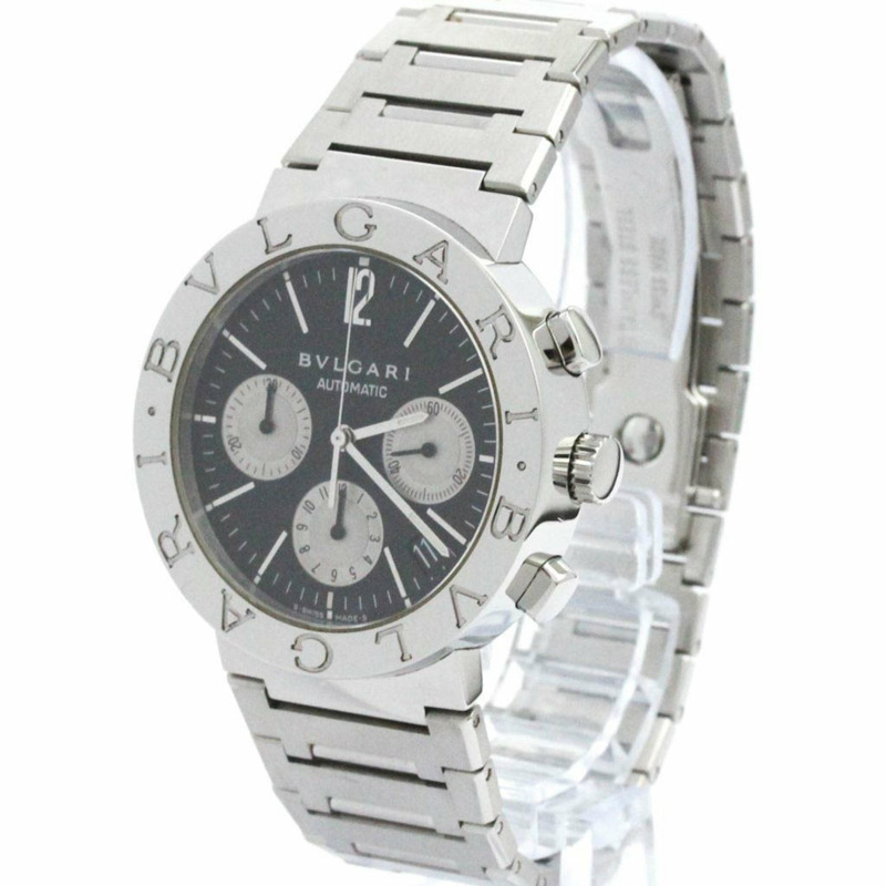 拋光BVLGARI BVLGARI-BVLGARI計時自動腕錶BB38SSCH BF582089-1