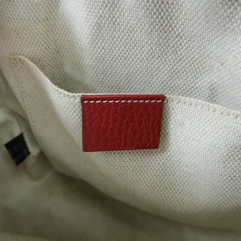 GUCCI 牛皮皮革Shoulder Bag金扣肩背袋-5