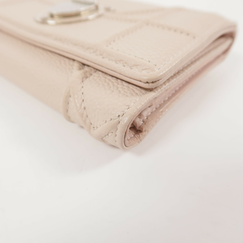 Dior 牛皮皮革Diorama Wallet銀扣錢包-11
