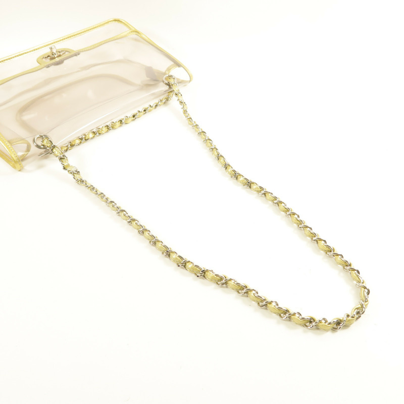CHANEL PVC Chain Shoulder鏈帶肩背袋-8