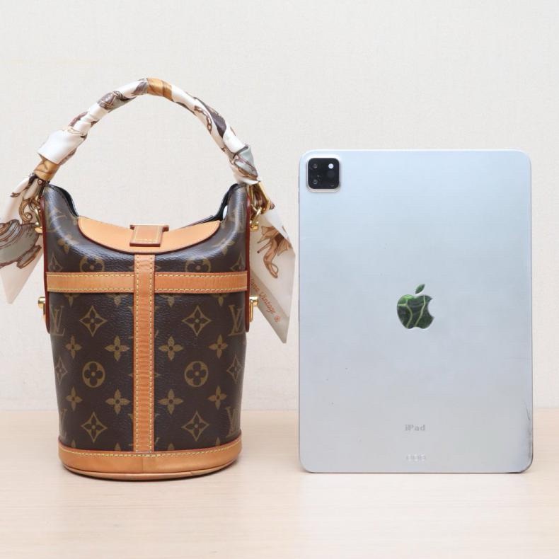 LOUIS VUITTON(路易威登) DUFFLE 薯條包 老花 PVC 金扣 2019-2