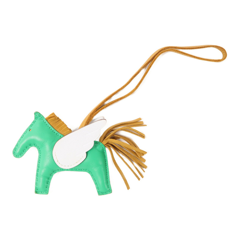 HERMES Swift皮革Rodeo Pegase PM掛飾-0