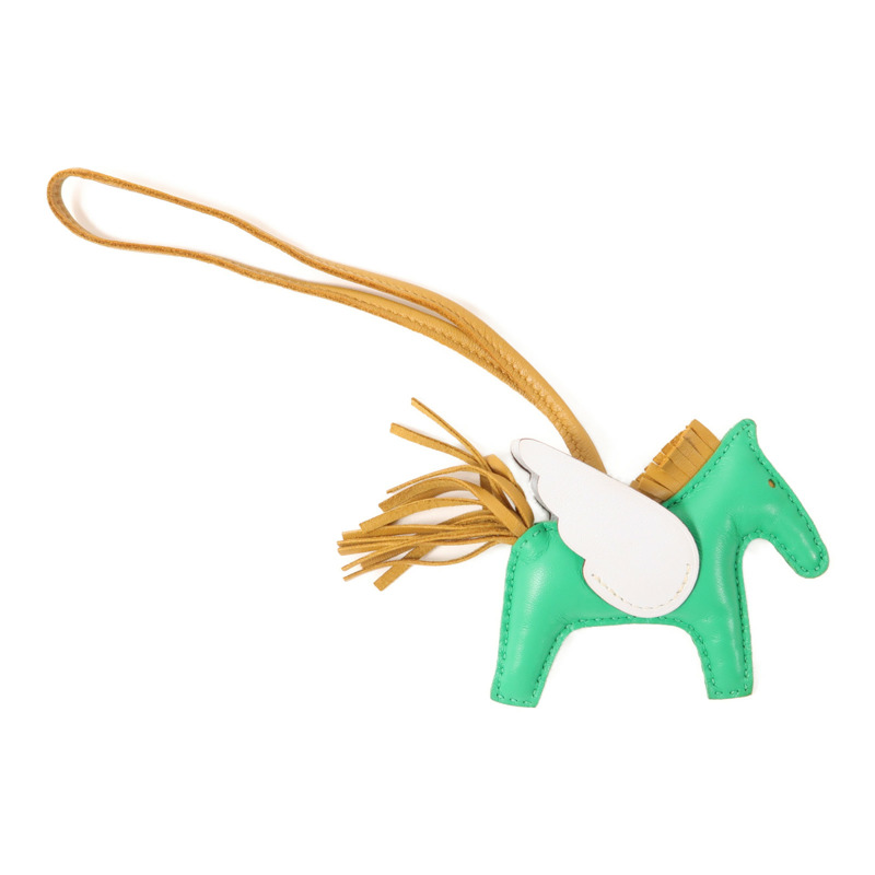 HERMES Swift皮革Rodeo Pegase PM掛飾-1