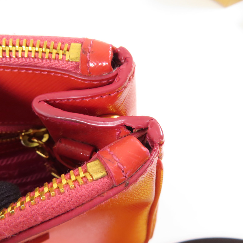 PRADA Saffiano Vernice Galleria金扣手挽肩背兩用袋-25
