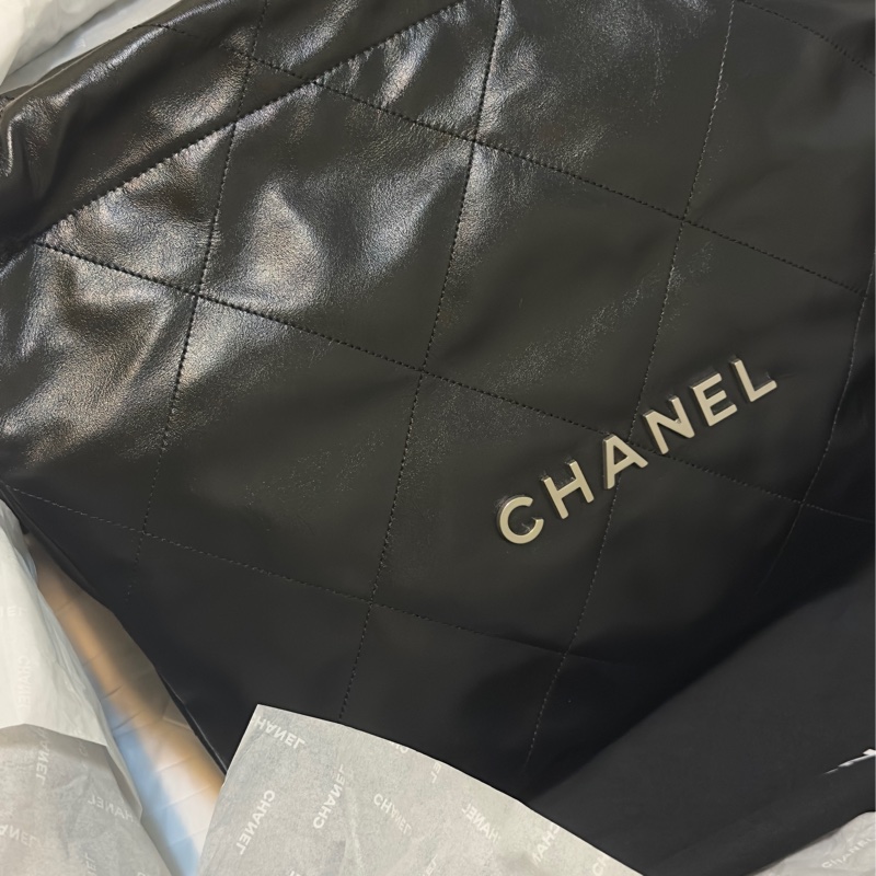 Chanel 22 bag 黑銀-9