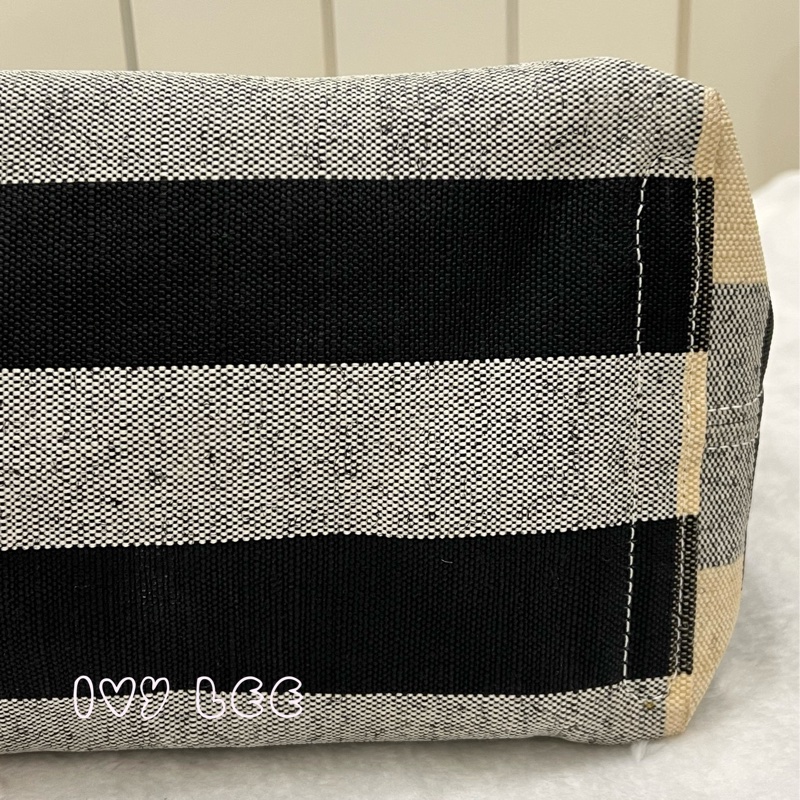 BURBERRY 巴寶莉 大LOGO棉麻格紋 塗鴉雙面使用 塗層帆布 托特包 手提包 二手精品-19