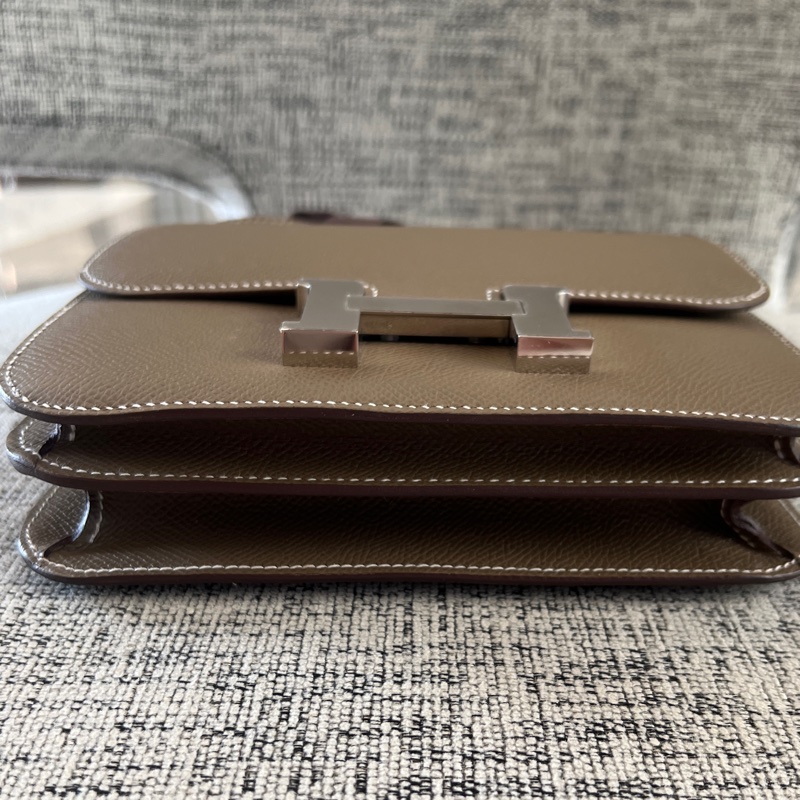 售Hermès Constance 康康19大象灰銀釦-14