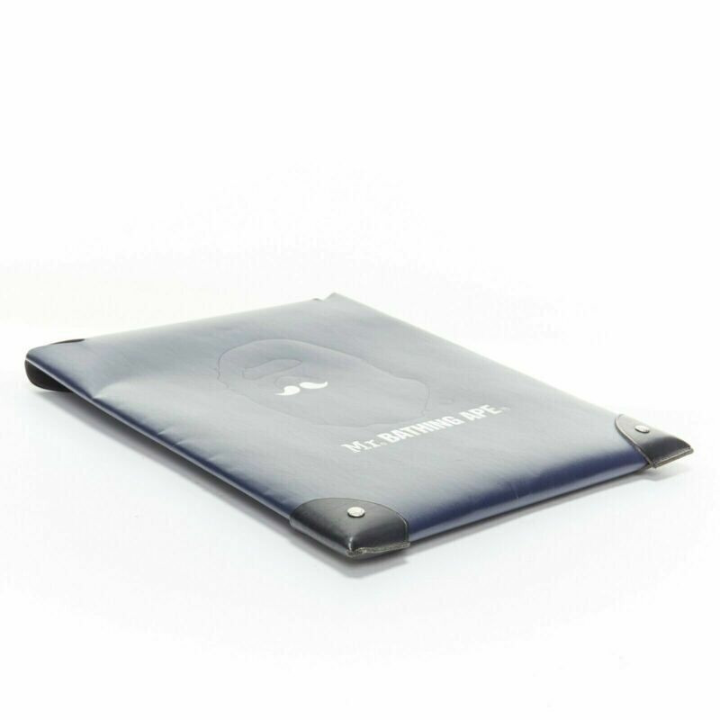 MR.BATHING APE GLOBE-TROTTER 2011 navy blue envelope document case valcan fiber-3