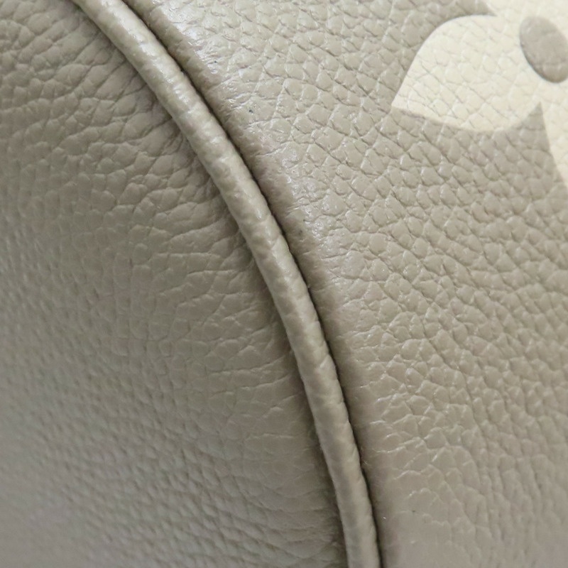 【再降價】斑鳩灰色 奶油色 原花 牛皮 壓紋 Papillon BB 兩用包【LOUIS VUITTON LV 路易威登】 M46031-11