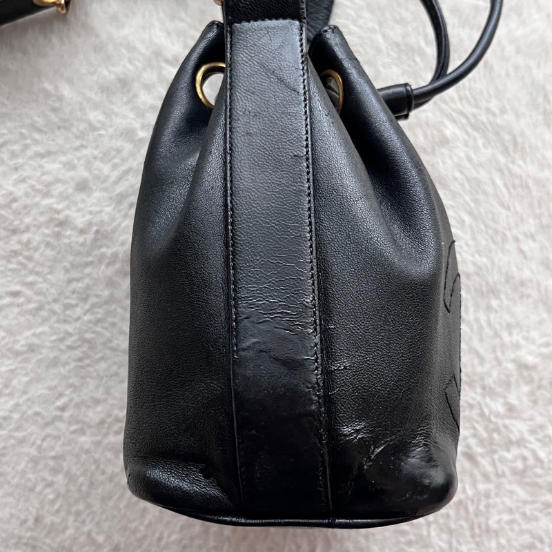 Chanel 老香真皮小水桶｜經典不敗款✦fufu style精品✦ 二手香香包｜Vintage入門首選 斜背包｜單肩包-27