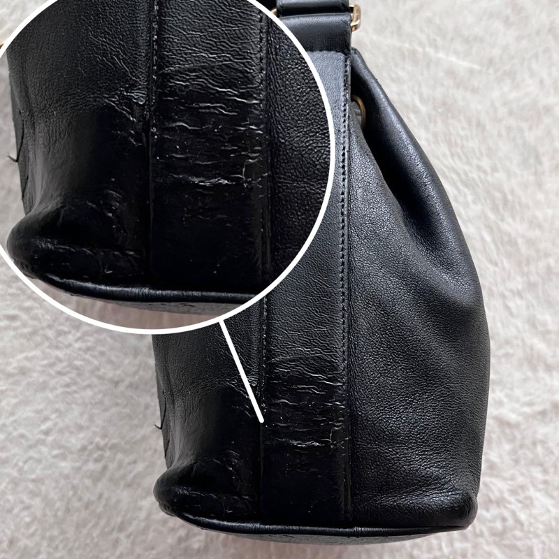 Chanel 老香真皮小水桶｜經典不敗款✦fufu style精品✦ 二手香香包｜Vintage入門首選 斜背包｜單肩包-8