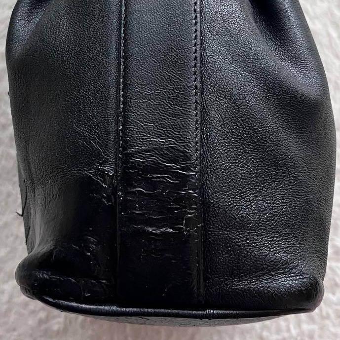 Chanel 老香真皮小水桶｜經典不敗款✦fufu style精品✦ 二手香香包｜Vintage入門首選 斜背包｜單肩包-11