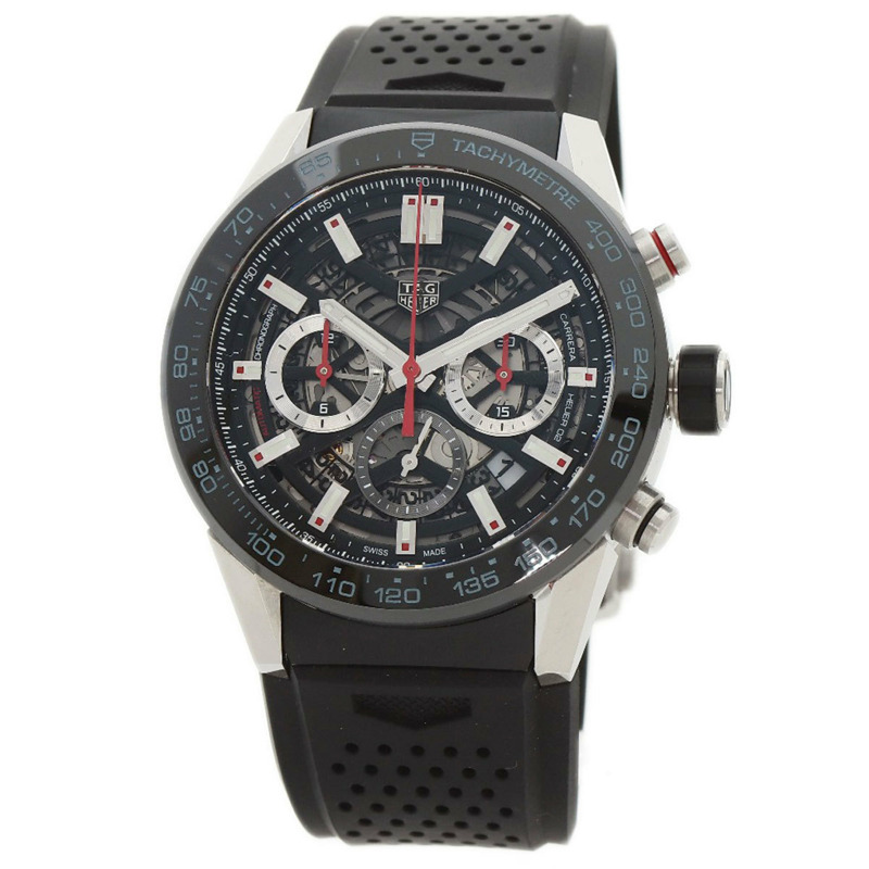 泰格豪雅 CBG2A10 Carrera Calibre 02 腕錶 不鏽鋼 橡膠 女士腕錶 HEUER-10