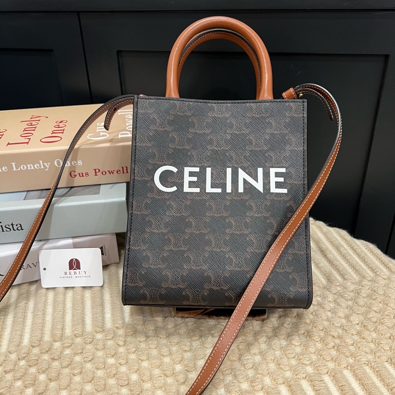 CELINE 老花TRIOMPHE琴譜肩背包 MINI-0