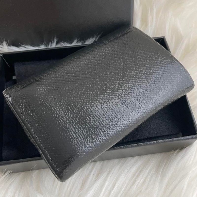 Chanel 小資入門 簡約鑰匙包|黑金配 經典款✦fufu style精品✦ 二手香香包|香奈兒Vintage |卡夾包|鑰匙包-3