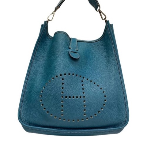 「JL精品代購」Hermes Evelyne 藍色