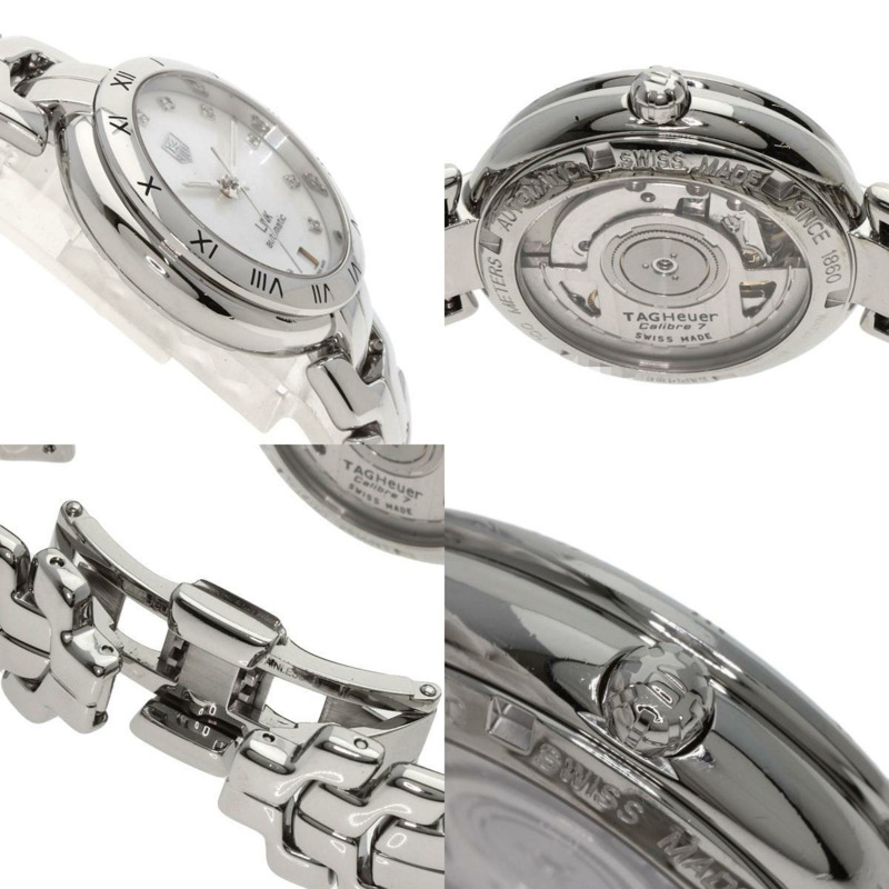 泰格豪雅 WAT2315 Link Calibre 7 11P 鑽石腕錶 不鏽鋼 SS 男款 HEUER-5