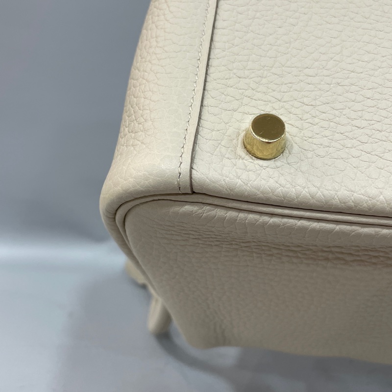Hermes 8L冰川白TC皮金釦Lindy 26肩背包 手提包 U刻*-9