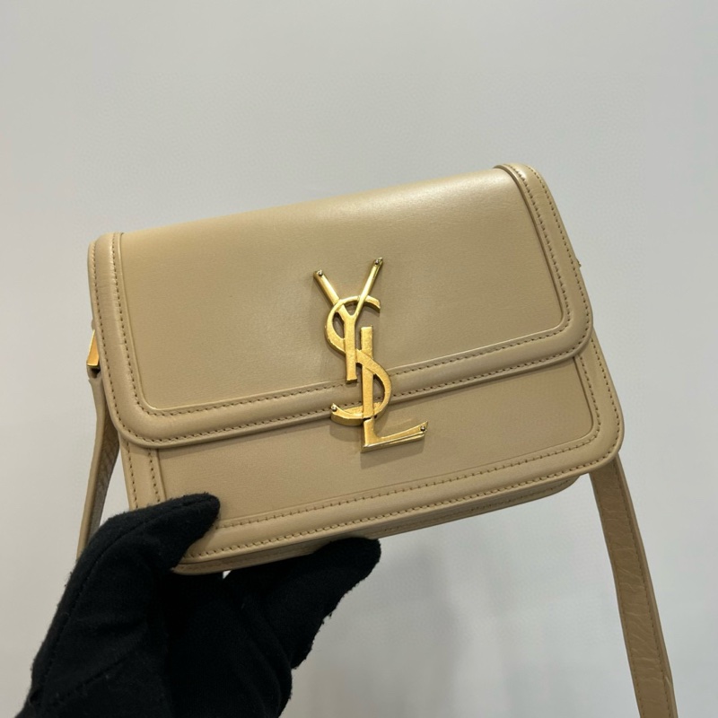 YSL 米白單肩包-1