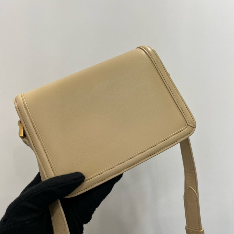 YSL 米白單肩包-2