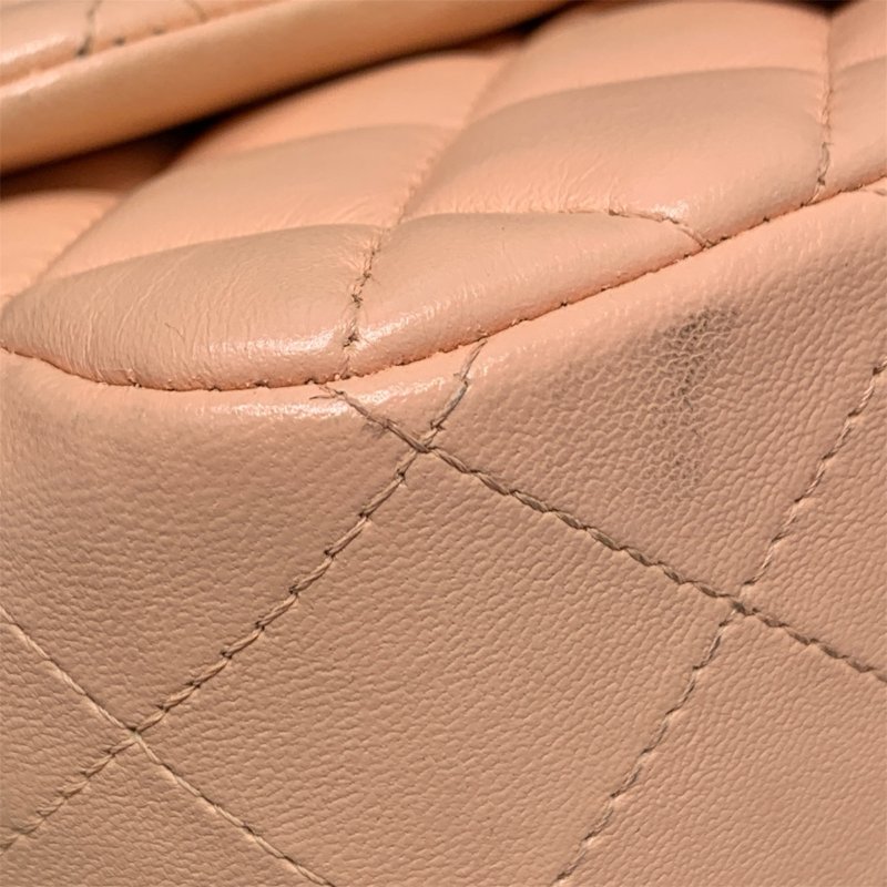 CHANEL Mini Matelasse A35200 粉紅 小羊皮 側肩包-7