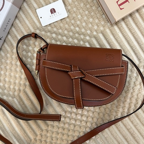LOEWE 焦糖棕 GATE MINI