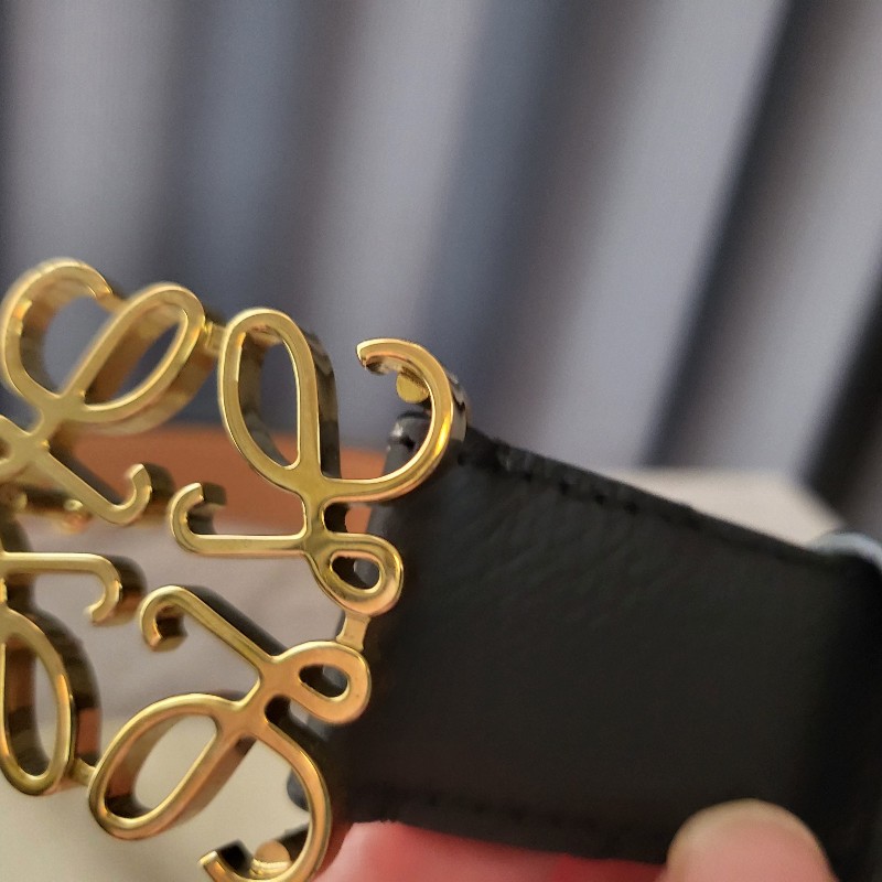 【LOEWE 】黑金皮帶😍😍 3＊75-2