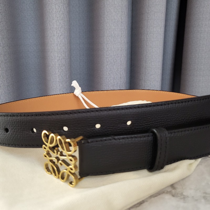 【LOEWE 】黑金皮帶😍😍 3＊75-3