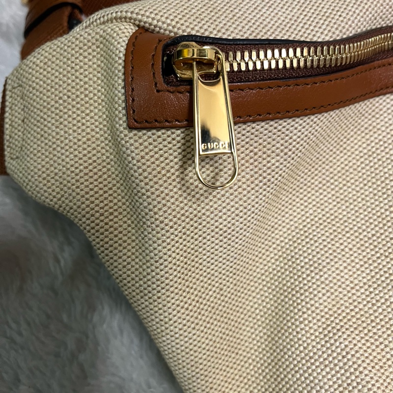 575082 Gucci復古帆布腰包Gucci胸包米色復古帆布(大號)-19