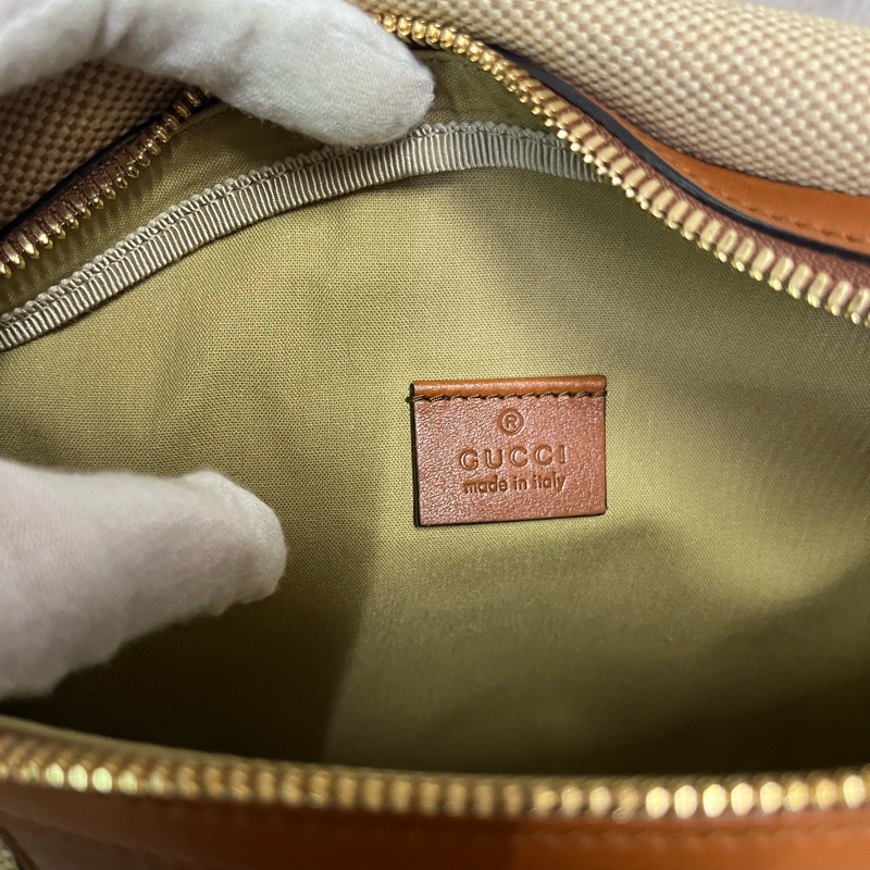 575082 Gucci復古帆布腰包Gucci胸包米色復古帆布(大號)-20