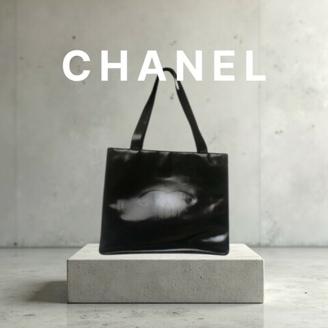 ✈️老闆出國不在‼️狂降甜價至4/5（原19800）㊣✨Chanel✨香奈兒 老香 小香 黑色 雷標 鏡面 浮雕 雙面 手提包  托特包 腋下包/二手包/二手精品/保證正品🌳二手樹屋🌳