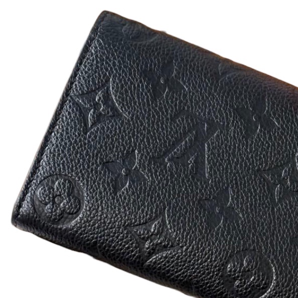 Louis Vuitton壓紋短夾皮夾錢包｜質感黑金✦fufu style 精品✦ 優雅感爆｜二手名牌包｜短夾.皮夾.錢包.皮包-7