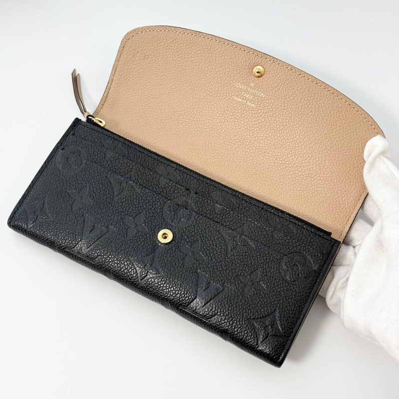 Louis Vuitton壓紋短夾皮夾錢包｜質感黑金✦fufu style 精品✦ 優雅感爆｜二手名牌包｜短夾.皮夾.錢包.皮包-23