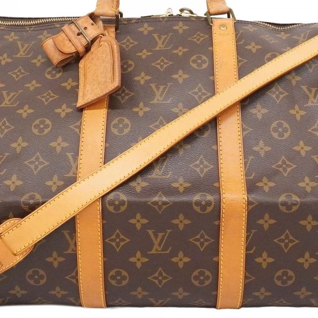 【配件齊全💝】Louis Vuitton Keepall55經典旅行袋|隨身行李✦fufu style 精品✦ 時尚單品|二手名牌包|旅行袋.登機包.旅行包-8