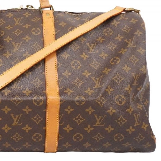【配件齊全💝】Louis Vuitton Keepall55經典旅行袋|隨身行李✦fufu style 精品✦ 時尚單品|二手名牌包|旅行袋.登機包.旅行包-9