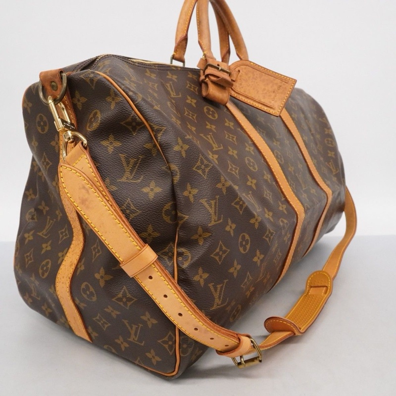 【配件齊全💝】Louis Vuitton Keepall55經典旅行袋|隨身行李✦fufu style 精品✦ 時尚單品|二手名牌包|旅行袋.登機包.旅行包-10