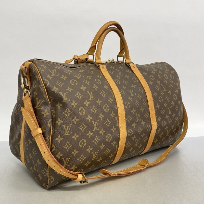 【配件齊全💝】Louis Vuitton Keepall55經典旅行袋|隨身行李✦fufu style 精品✦ 時尚單品|二手名牌包|旅行袋.登機包.旅行包-8