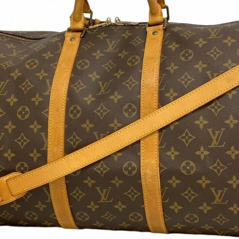 【配件齊全💝】Louis Vuitton Keepall55經典旅行袋|隨身行李✦fufu style 精品✦ 時尚單品|二手名牌包|旅行袋.登機包.旅行包-10