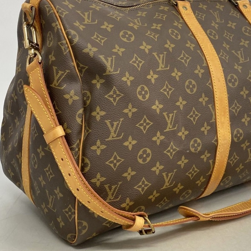 【配件齊全💝】Louis Vuitton Keepall55經典旅行袋|隨身行李✦fufu style 精品✦ 時尚單品|二手名牌包|旅行袋.登機包.旅行包-12