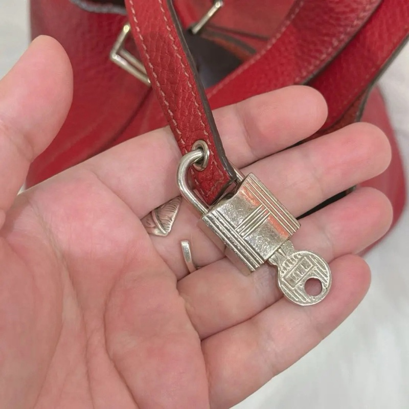 Hermes • Picotin 18 石榴紅 銀釦-10