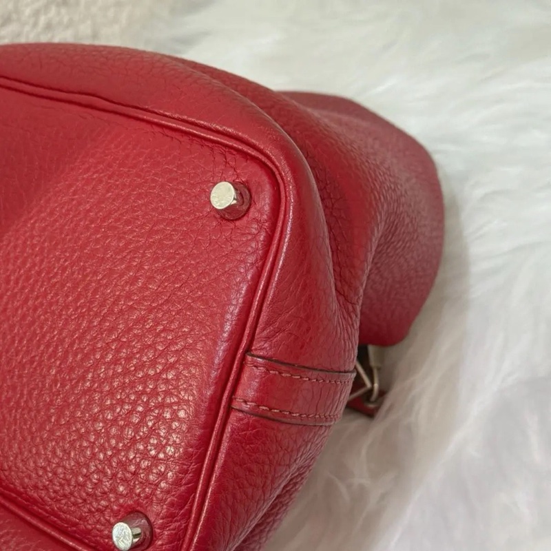 Hermes • Picotin 18 石榴紅 銀釦-13