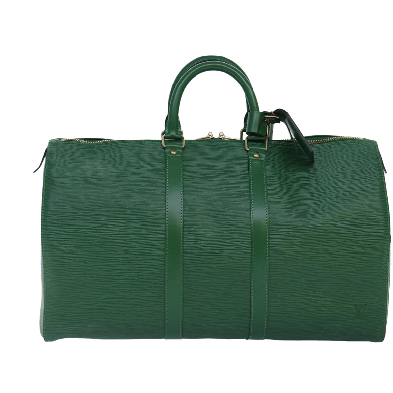 【日本直送】LOUIS VUITTON Epi Keepall 45 波士頓包 綠色 M42974 LV 授權 mr397-12